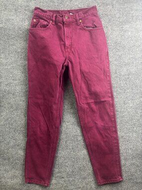 Vintage Levis 553 Relaxed Jeans Womens 8 Red High‎ Rise USA Tapered 28x30 Denim